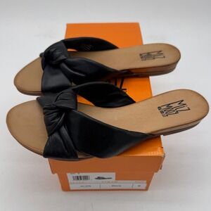 Miz Mooz Aliza Leather Knot Slide‎ Sandals / Women's Size 9